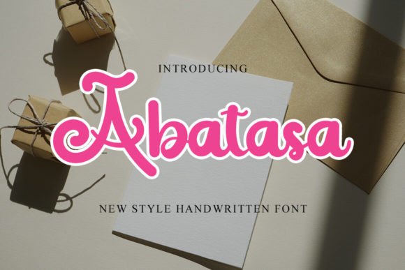 Abatasa: A Modern Handwritten Font for Digital Branding