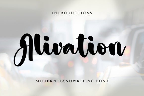 Alivation: A Modern Handwritten Typeface for Digital Warmth