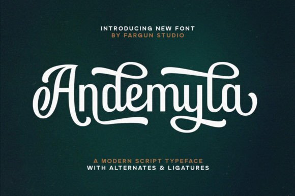 Andemyla Script Font: Fresh, Friendly Branding for Small Businesses