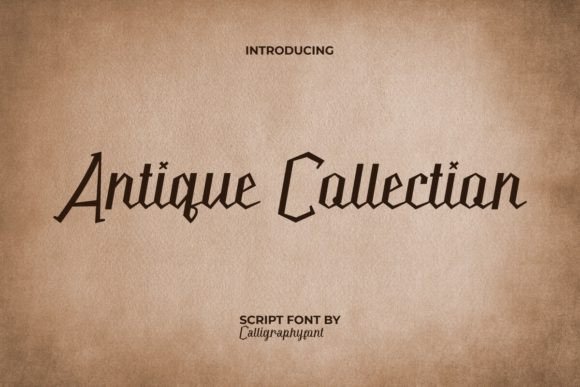 Antique Collection: A Vintage Script Font That Elevates Your Brand