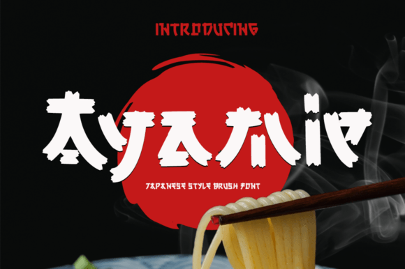 Ayamie: A Japanese Brush Script Font for Handmade Charm