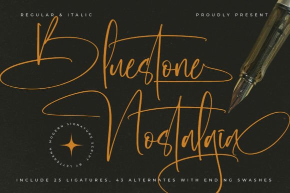 Bluestone Nostalgia: A Handwritten Font That Elevates Real Small Business Branding