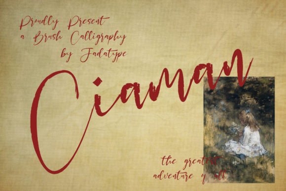 Ciaman: A Refined Script Font for Editorial Design