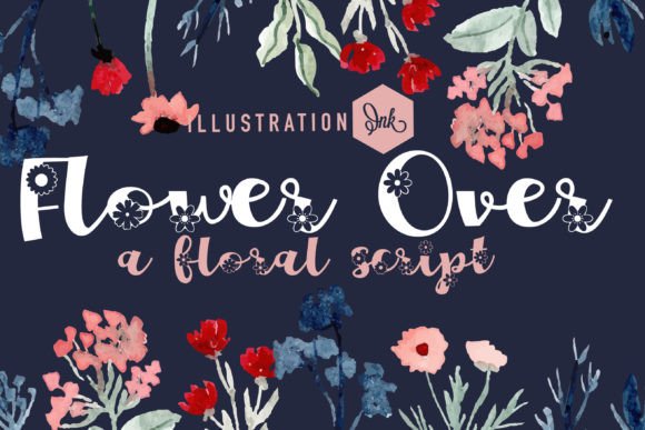 Flower over: A Handwritten Script Font That Feels Like a Thoughtful Pause