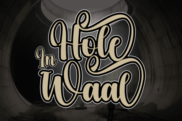 Hole in Waal: A Handwritten Font That Feels Like a Signature