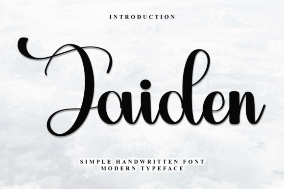 Jaiden: A Handwritten Font That Feels Like a Real Human Voice