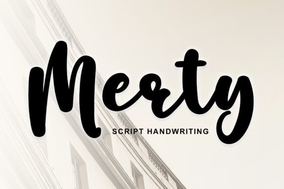 Merty: A Handwritten Font That Feels Like a Thoughtful Pause
