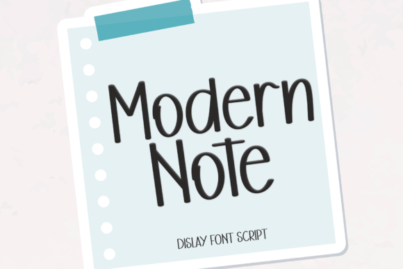 Modern Note: A Handwritten Font for Digital Clarity and Warmth