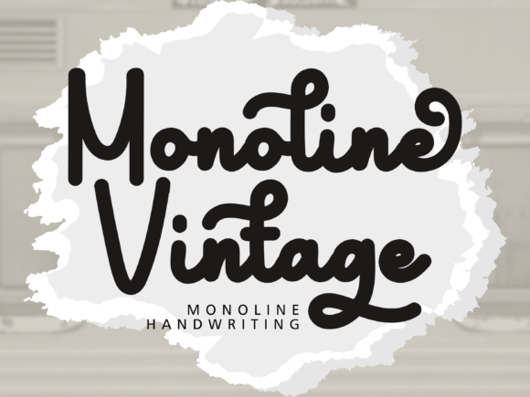 Monoline Vintage: A Refined Script Font for Small Business Branding