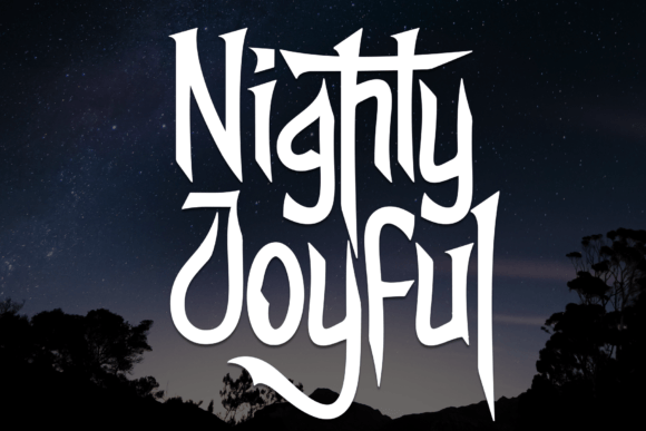 Nighty Joyful: A Friendly Handwritten Font for Warm Brand Identities