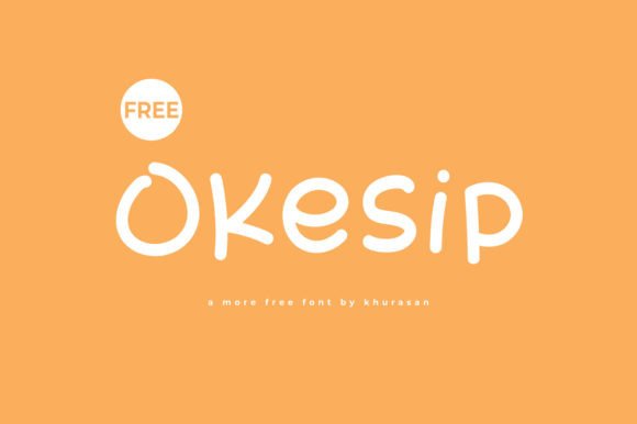 Okesip Handwritten Font for Crafters & Small Shop Owners