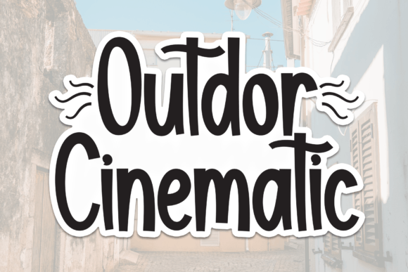 Outdor Cinematic: A Friendly Handwritten Font for Warm, Human Branding