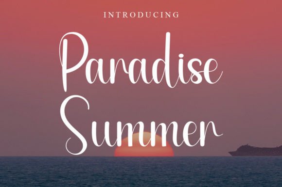 Paradise Summer: A Sweet Handwritten Font for Editorial Charm