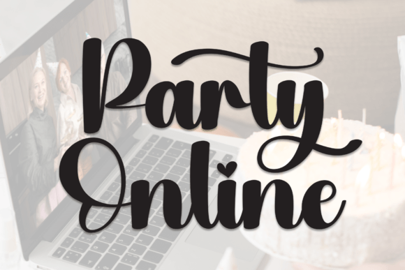 Party Online: A Handwritten Font That Elevates Campaign Visuals