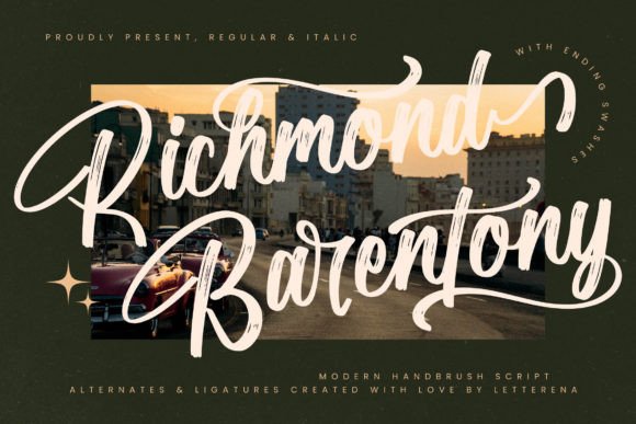 Richmond Barentony: A Handwritten Typeface That Elevates Digital Branding