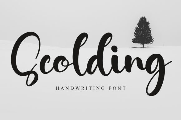 Scolding: A Bold Script Font for Impactful Web Headlines