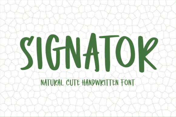 Signator: A Playful Handwritten Font for Warm, Human-Centered Design