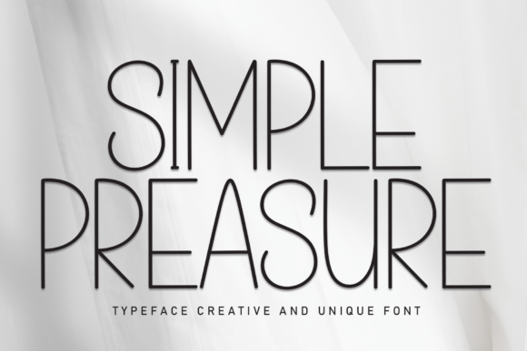 Simple Preasure: A Warm, Human-Centered Display Font for Digital Brands