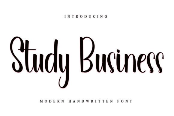 Study Business: A Handwritten Font That Elevates Digital Branding