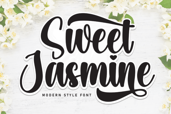 Sweet Jasmine Font: Elegant Handwritten Charm for Makers