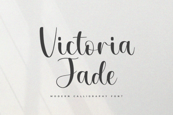 Victoria Jade: A Modern Script Font for Editorial Design