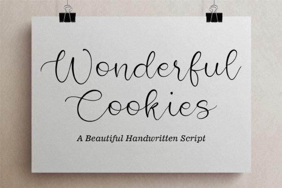 Wonderful Cookies: A Handwritten Script Font for Warm, Trustworthy Branding